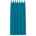 vidaXL Záclony na zatemnenie s krúžkami 2 ks Tyrkysová 260 x 140 cm