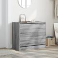 vidaXL Botník sivý dub sonoma 80x42x69 cm spracované drevo