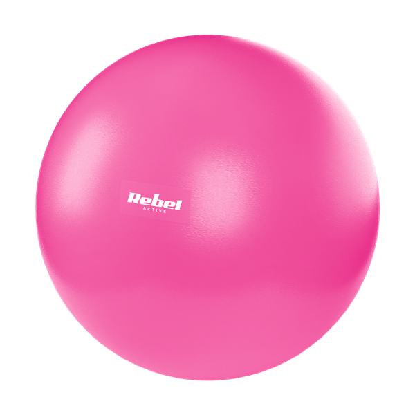 Rehabilitačný pilatesový loptička REBEL ACTIVE RBA-3103-PK 25 cm ružová
