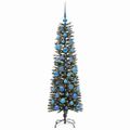 vidaXL Umelý vianočný stromček Zelená 150 cm PVC, plast a oceľ