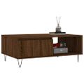vidaXL Konferenčný stolík hnedý dub 90x60x35 cm kompozitné drevo