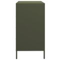 vidaXL Komoda olivovozelená 68x39x73,5 cm oceľ valcovaná za studena