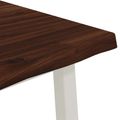 vidaXL 60 x 55 x 75 cm Pevné akáciové drevo Tmavohnedá a biela