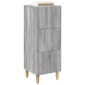 vidaXL Zásuvkový kabinet Sivá sonoma 33 x 34,5 x 90 cm