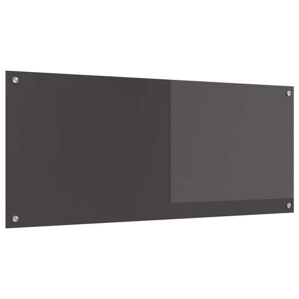 vidaXL Kuchynský obklad Tmavo šedá 120 x 50 cm tvrdené sklo