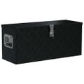 vidaXL Hliníkový box 80x30x35 cm čierny