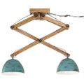 vidaXL Stropná lampa 25 W šmuhovaná modrá 29x18x85 cm E27