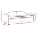 vidaXL Denná posteľ s matracom tmavozelená 80x200 cm zamat