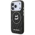 Puzdro Karl Lagerfeld IML Choupette Head Logo MagSafe pre iPhone 17 Pro Max čierne