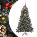 vidaXL Umelý vianočný stromček Zelená 150 cm PVC, plast a oceľ