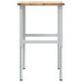 vidaXL pracovný stôl 100x60x(71,5-98) cm masívny dub