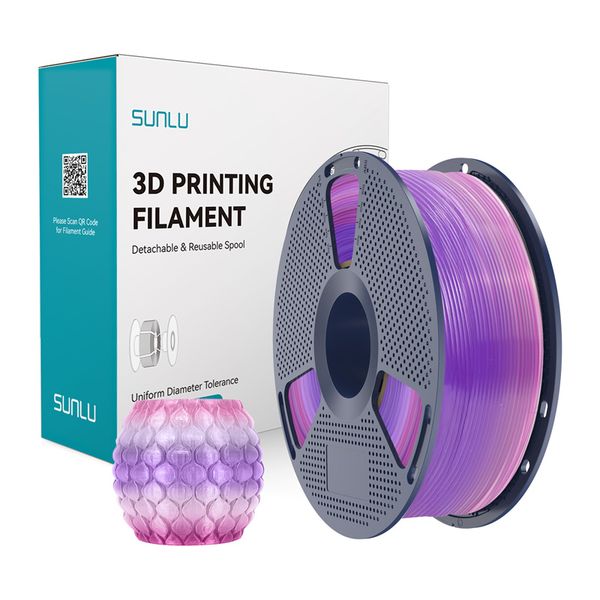 Filament Sunlu PLA Transparent (Rainbow) 03