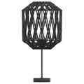 vidaXL Tienidlo na lampu čierne Ø23x28 cm železo a papier