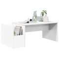 vidaXL Konferenčný stolík Biela 90 x 45 x 35 cm Kompozitné drevo
