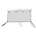 vidaXL Strieška Bimini s 3 oblúkmi a stenami 183x(185-198)x137 cm