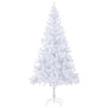 vidaXL Osvetlený umelý vianočný stromček+gule 210 cm, 910 vetvičiek