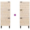 vidaXL Highboard Biele umývanie dokončenie 40 x 33 x 110 cm