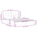 vidaXL Rám postele bez matraca Zadar kapučínový 120x200 cm umelá koža