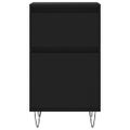 vidaXL Komoda čierna 40x35x70 cm kompozitné drevo