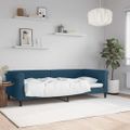vidaXL Denná posteľ modrá 80x200 cm zamat