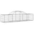 vidaXL Oblúkový gabionový kôš 18 ks 200x50x40/60 cm pozinkované železo