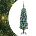 vidaXL Umelý vianočný stromček Zelená 120 cm PVC, oceľ a plast