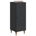 vidaXL Servírovacia skriňa Čierna 33 x 34,5 x 90 cm Kompozitné drevo
