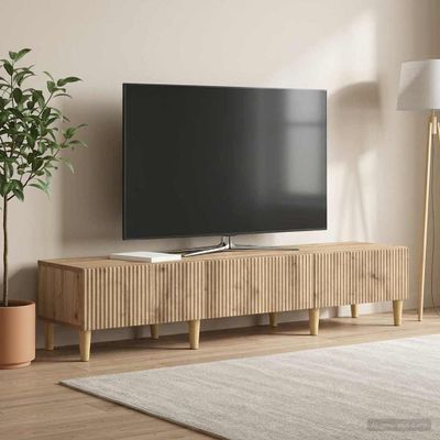 vidaXL TV skrinka 147 x 34,5 x 30 cm Dub artisan Kompozitné drevo