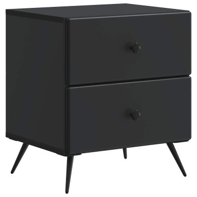 vidaXL Nočný stolík Čierna 43 x 34,5 x 47,5 cm Kompozitné drevo