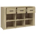vidaXL Komoda dub sonoma 100x30x59,5 cm spracované drevo