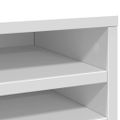 vidaXL Organizér na stôl biely 36x26x29,5 cm kompozitné drevo