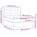 vidaXL Boxspring posteľ s matracom zelená 140x190 cm látka