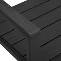 vidaXL Záhradná lavička 120 cm, HDPE, čierna, drevený vzhľad