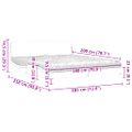 vidaXL Posteľ s matracom Dover biela 180x200 cm umelá koža