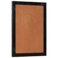 vidaXL Zrkadlo do kúpeľne čierne 50x70x2,5 cm masívny mangovník a sklo