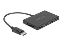 Rozdeľovač video/audio - 4 x DisplayPort - desktopový