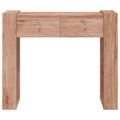 vidaXL Konzolový stolík 90x35x75 cm teakový masív