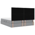 vidaXL Postel s úložným prostorem a matrací Svetlosivá 160 x 200 cm