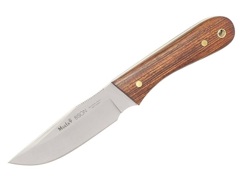 Muela BISON-9NL lovecký nôž 9 cm, drevo Palisander, kožené puzdro