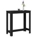 vidaXL Barový stôl 102 x 50 x 103.5 cm Kompozitné drevo Čierny dub