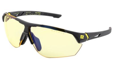 GUNNAR kancelářske/herní brýle CYBERPUNK MILITECH ONYX  SIGNAL YELLOW* jantarová* BLF 65* GUNNAR Focus Brýle, Cyberpunk 2077 Militech, jantarová cocka, GUNNAR-Focus, ochrana modrého svetla, 100% UV, polymer, Onyx/Signal Yellow