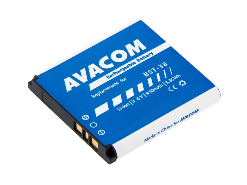 Batéria AVACOM do mobilu Sony Ericsson S510i, K770 Li-Ion 3,6 V 930mAh (náhrada BST-38)