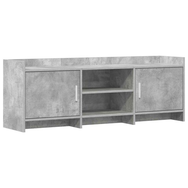 vidaXL TV skrinka 130 x 33 x 47 cm Betónovo sivá Kompozitné drevo