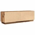 vidaXL TV skrinka s LED svetlami staré drevo 160,5x41x50 cm