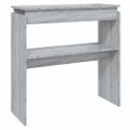vidaXL Konzolový stolík sivý dub sonoma 80x30x80 cm spracované drevo