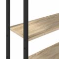 vidaXL Knižnica 6 úrovní 60 x 24 x 161 cm Kompozitné drevo Sonoma dub