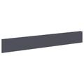 vidaXL Obrubník trávnika 30 ks 100 x 15 cm Oceľ Antracitová