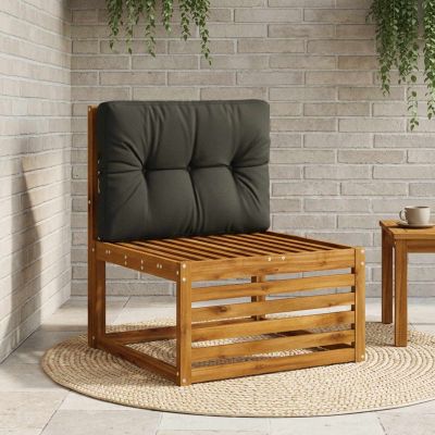 vidaXL Vankúš na paletu VIANEN 100% polyester Čierna 70 x 50 x 12 cm