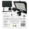 LED reflektor GLARO s pohybovým čidlom, 30 W, čierny, IP54, 3000 lm, neutrálna biela