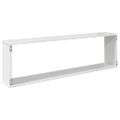 vidaXL Nástenné police 4ks, lesklé biele 100x15x30cm, kompozitné drevo